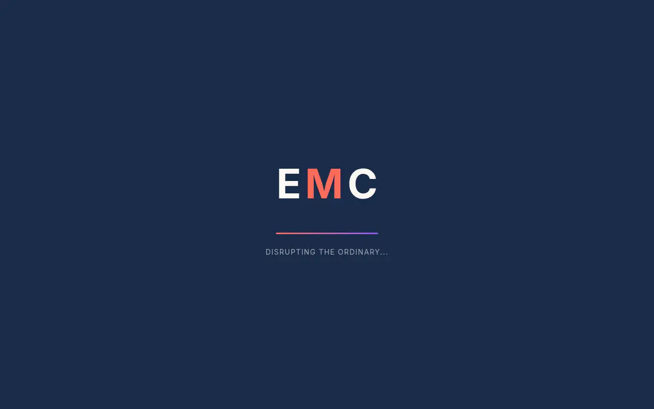 Homepage screenshot of EMC Marketing | Disruptive Marketing Strategies That Make Brands Impossible t..., Demos & Portfolio site