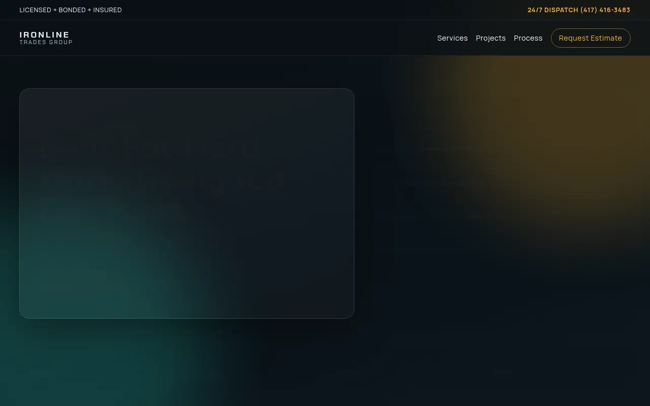 Homepage screenshot of That Stupid Computer | Tradesman Demo, Demos & Portfolio site